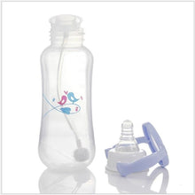 Load image into Gallery viewer, Unisex Baby 150/280ml Wide Mouth Soft Silicone Cover Straw Drinking Milk Bottle For Newborn Nursing Product With Handle
