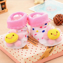 Load image into Gallery viewer, Cotton Baby Socks Rubber Anti Slip Boy Girl Floor Kids Toddlers Autumn Spring Cartoon Infant Newborn Sock
