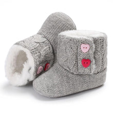 Load image into Gallery viewer, Trend NEW Modern Fashion Anti Slip Modern Soft Sole Knitted Elegant Baby Boots Perfect For Baby Girls For Autmn and Winter Season
