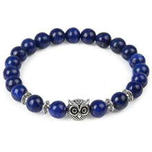 Load image into Gallery viewer, Modern Leopard Tiger Eye Lion Head Elegant Bracelet Owl Buddha Bead Luxury Bracelets Bangles Skull Charm Natural Stone Bracelet Yoga Jewelry For Men And Women
