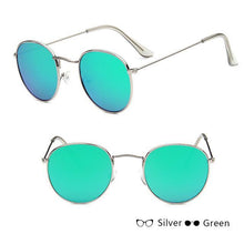 Load image into Gallery viewer, Leon Elegant Unisex Woman and Man Classic Round  Sunglasses Designer Glasses Lady Round Luxury Retro Sunglasses With Vintage Mirror Oculos De Sol Gafas
