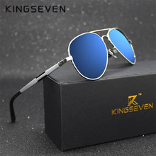 Load image into Gallery viewer, Aviation Luxury Aluminum Magnesium Gold Fashion Polarized Lens Sunglasses Men/Women Driving Mirror Sunglasses  Military Style
