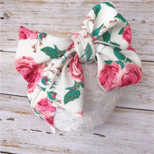 Load image into Gallery viewer, Luxury Modern Colorful Newborn Toddler Baby Girl Boy Headwear Solid Bowknot Soft Turban Knot Hairband For Girls Kids
