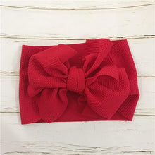 Load image into Gallery viewer, Bog Bow Infant Headband Newborn Toddler Baby Girl Boy Headwear Solid Bowknot Soft Turban Knot Hairband For Girls

