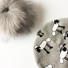 Load image into Gallery viewer, Luxury Modern Unique Toddler Boys and Girls Cartoon Printing Cotton Pompom Cap For Baby Beanie Hat With Pompon For Kids
