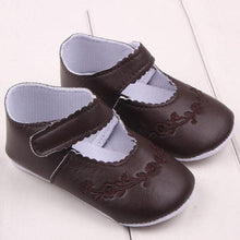 Load image into Gallery viewer, Black Soft Newborn Baby Girl Shoes Prewalker First Walkers Lovely Sneakers Infant Kids Girls Princess Shoes
