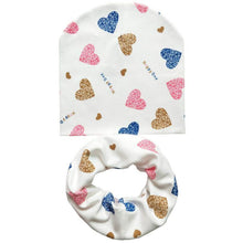 Load image into Gallery viewer, Modern Cartoon Cotton Baby Hat Winter Baby Girls Hat Newborn Boys Hats Kids Cap Scarf Set Children Beanies For Kids With Scarf
