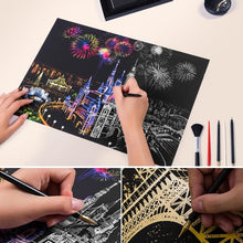 Load image into Gallery viewer, Kids  Scratch Paintings Magic Seascape Art Drawings Paper Table Kids Educational Toys Child Birthday Gifts For Boys or  Girls
