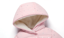 Load image into Gallery viewer, Luxury Modern Designer New Winter Baby Outerwear Hooded Printed Cotton Padded Jacket and Coats For Babies and Girls Kids
