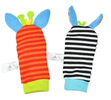 Load image into Gallery viewer, Modern Baby Toy Socks Plush Garden Bug Wrist Rattle Styles Educational Toys Cute Bright Color For Kids
