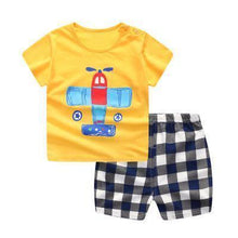 Load image into Gallery viewer, Modern Baby Short Sleeve Clothing Set For Boys And Girls Cotton Underwear SuitSummer Pajamas for Kids

