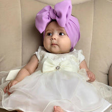 Load image into Gallery viewer, Fashion Trend Big Modern Baby Bow Accessories For Toddler Girls In Solid Bow Hairband Stretch Turban Knot Head Wrap Color  for Kids

