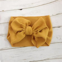 Load image into Gallery viewer, Bog Bow Infant Headband Newborn Toddler Baby Girl Boy Headwear Solid Bowknot Soft Turban Knot Hairband For Girls
