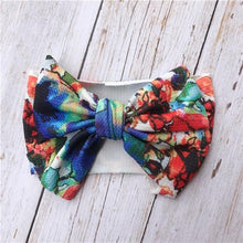 Load image into Gallery viewer, Infant Nylon Print Fabric Headband Baby Girl Headbands for Girls  Bows Baby Turban Headwrap Newborn Hairband For Girls
