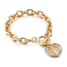 Load image into Gallery viewer, Modern New Fashion Elegant Chain Medalon Bracelet Amazing Luxury Classic Bracelet Women's Gold Bracelets Vintage Tree Of Life
