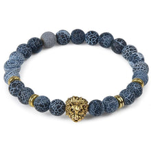 Load image into Gallery viewer, Modern Leopard Tiger Eye Lion Head Elegant Bracelet Owl Buddha Bead Luxury Bracelets Bangles Skull Charm Natural Stone Bracelet Yoga Jewelry For Men And Women
