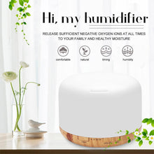 Load image into Gallery viewer, Air Humidifier Essential oil diffuser 300ML 500ML Ultrasonic Cool Mist Maker Fogger Humidifier LED Lamp Aroma Diffuser Electric  Aromatherapy Diffuser umidifier Aroma Essential Oil Diffuser with 4 Timers 2 Misting Modes Waterless Auto Off
