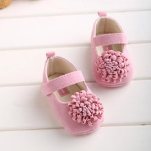 Load image into Gallery viewer, Candy Colors Newborn Baby Prewalker Princess Girl Crib Big Flower Soft Bottom Anti-slip Shoes Footwear  Shoes
