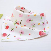 Load image into Gallery viewer, Cute Breathable Bibs Baby Feeding Cartoon Printing Super Absorbent Triangle Scarf Bib Cotton For Newborn Infant Girls And Boys
