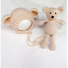 Load image into Gallery viewer, Modern Baby Cap Deer Design Handmade Crochet Deer Costume Set Knitted Hats And Toy For Girls and Boys Kids

