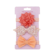 Load image into Gallery viewer, Luxury Modern Baby Headband Crown Flower Bows Hairband Baby Girl Headbands Newborn Hair Accessories Elastic Baby Hair Band
