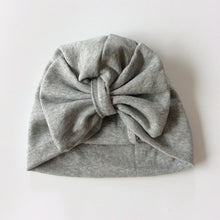 Load image into Gallery viewer, Baby Girl Hat Cotton Big Bow Cap For Baby Girls 2 Layer Butterfly Kids Caps Baby Beanie Winter Children's Hats
