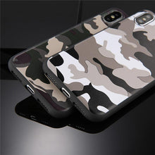 Load image into Gallery viewer, Army Green Camouflage Case For iPhone 11 12Pro 13 Pro Max SE X XR XS Max 6 6S 7 8 Plus Soft Silicone Back Cover Black And White Camo Camouflage Thin Design Durable Hard Plastic Protective Case
