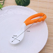 Load image into Gallery viewer, Baby Food Supplement Feeding Spoon Children's Products Curved Handle Easy To Grasp Children Tableware Baby Diet Training Spoon for eating
