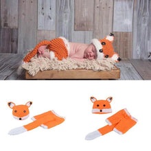 Load image into Gallery viewer, Modern Baby Cap Deer Design Handmade Crochet Deer Costume Set Knitted Hats And Toy For Girls and Boys Kids
