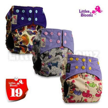 Load image into Gallery viewer, Modern Luxury Printed Washable Real Cloth Pocket Nappy,3 nappies/diapers Set For Girls and Boys Baby In Elegant Style
