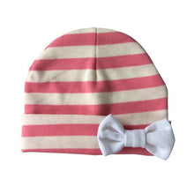 Load image into Gallery viewer, Modern Baby Girls and Boys Cotton Butterfly Hat For Newborn Infant Caps For Winter ad Sleeping for Baby Kids
