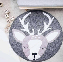 Load image into Gallery viewer, Luxury Mdoern Cartoon Animals Baby Play Mat Foldable Kids Crawling Pad Round Carpet Rug Toys Cotton Children Room Decor Photo Props Carpet For Kids

