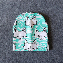 Load image into Gallery viewer, New Cotton Baby Cartoon Print Newborn Hat Elastic Toddler Infant Cap For Girls and Boys Kids
