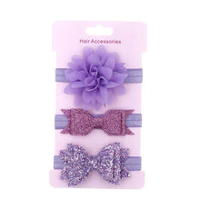 Load image into Gallery viewer, Luxury Modern Baby Headband Crown Flower Bows Hairband Baby Girl Headbands Newborn Hair Accessories Elastic Baby Hair Band

