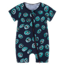 Load image into Gallery viewer, Modern Printed Newborn Baby Short Sleeved Cotton Jumpsuit Infant Cartoon Animal Costumes Clothing For Girls and Boys Kids
