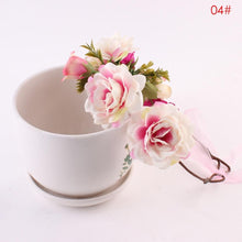 Load image into Gallery viewer, Luxury Modern Newborn Headband Flower Crown Mother Kids Matching Hair Band Accessories Flower Headband For Mother and Daughter

