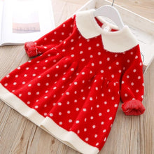 Load image into Gallery viewer, New Baby Winter Knitted Clothes Infant Toddler Tops Shirts For Baby Girls Retro Dress Design
