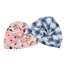 Load image into Gallery viewer, Cute Print baby Turban Caps For Infant Newborn Kids Stylish Cotton Flower Printed Cap for Toddlers In Elegant Modern Design
