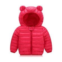Load image into Gallery viewer, Winter Padded Jacket For Baby Boys Girls  Kids Warm Outerwear Coat For Baby Jacket Newborn Clothes With Bear Ears Design
