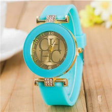 Load image into Gallery viewer, STEVVEX simple leather Casual Quartz Watch Women Crystal Silicone Watches Wrist Watch  For Women and Girls Coffee
