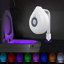 Load image into Gallery viewer, LED Toilet Night Light Motion Sensor WC Light  In 8 Colors Changeable Lamp
