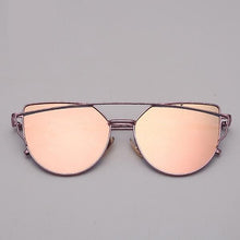Load image into Gallery viewer, NEW  Stevvex Designer Cat eye Sunglasses For Women and Ladies in Vintage Metal Reflective Glasse Mirror Retro Oculos De Sol Gafas Style With UV 400 Protection
