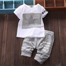 Load image into Gallery viewer, Baby Boy Clothes Winter Kids Clothes Sets T-shirt Pants Suit Star Printed Clothes Newborn  For Boys

