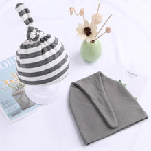 Load image into Gallery viewer, Baby Set 2PCS Caps Hat Spring Autumn 100% Cotton Newborns Children Baby Caps Baby Hats For Girls and Boys Caps for Sleeping
