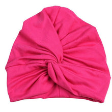 Load image into Gallery viewer, Baby Hat Cotton Soft Turban Knot Girl Summer Hat Bohemian style Kids Newborn Cap for Baby Girls
