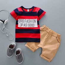 Load image into Gallery viewer, Fashion T shirt and Shorts Set Cartoon Cotton Summer Clothing for Newborn Baby Boy Infant Fashion Outerwear Clothes
