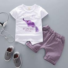 Load image into Gallery viewer, Fashion T shirt and Shorts Set Cartoon Cotton Summer Clothing for Newborn Baby Boy Infant Fashion Outerwear Clothes
