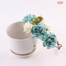 Load image into Gallery viewer, Luxury Modern Newborn Headband Flower Crown Mother Kids Matching Hair Band Accessories Flower Headband For Mother and Daughter
