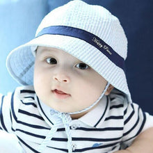Load image into Gallery viewer, Lovely Baby Hat Soft Cotton Bucket Hat For Baby Boys and Girls Cartoon Bear Star Prints Cap Kids Fishing Hat
