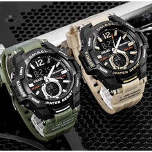 Load image into Gallery viewer, Modern Luxury Sport Watch For Men Fashion Casual Alarm Clock 50M Waterproof In Military Chrono Dual Display Style Wristwatches Relogio Masculino
